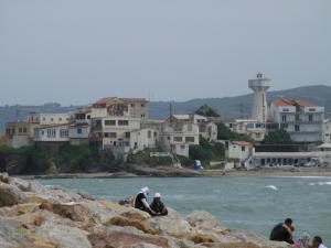 Sur les rochers de la plage (Boumerdes)