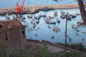 Le Port dans la partie basse de la commune de Dellys (Wilaya de Boumerdes)