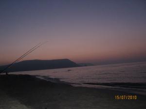 Plage El Malha.(El Kala Algérie).La nuit envahit  la plage
