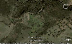 Médéa vue du Satellite