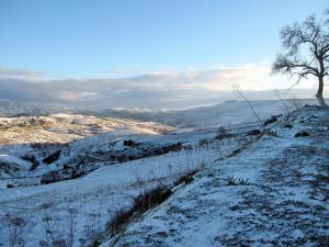 Paysage de Médéa en Hiver