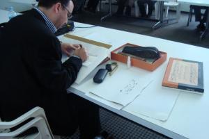 Le Calligraphe Safar Batti Mohamed Encadreur du Sixième Atelier à Médéa