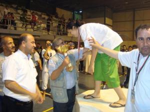 Remise de trophée par le president de la ligue monsieur khelifi