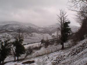 Paysage de Tissemssilt en Hiver