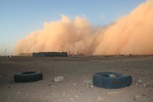 Tempête de Sable à Rabouni (Tindouf)