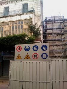 Alger Rue Larbi BenM'hidi Chantier Extension Métro 2010