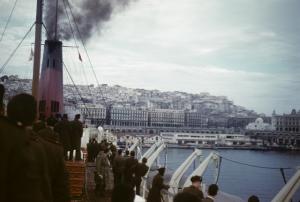 Arrivée du Ville-de-Marseille à  Alger, Kodachrome Mai 1962