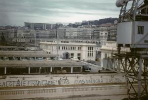 Arrivée du Ville-de-Marseille à  Alger, Kodachrome Mai 1962