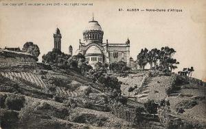 Ancienne Image de la Basilique  Notre Dame d'Afrique  à Alger