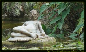 Alger - Statue du Plan d'Eau du Jardin d'Essai