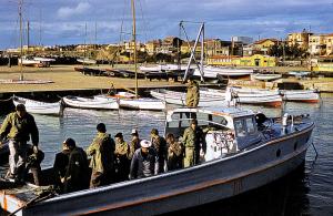 Alger. Sortie en mer avec la Marine Nationale. Mai 1962