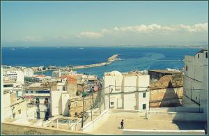 Vue sur Port depuis la Casbah (Alger)