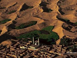 El Oued vue du ciel