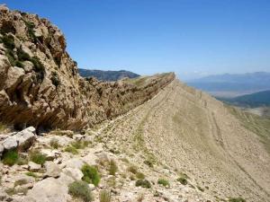 Paysage rocheux dans la commune de Msara à Khenchela