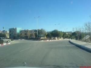 Carrefour au centre ville de Souk Ahras