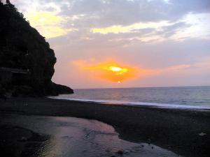 Coucher de soleil Plage bleue à Tipaza