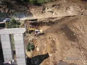 Les Travaux la Route entre  Damouss et Beni Haoua