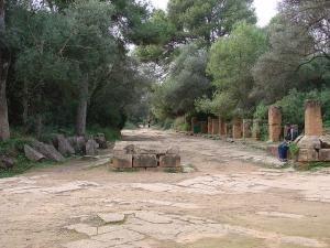Une Allée dans la Cité Romaine de Tipaza
