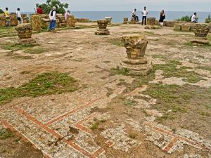 Mosaïque sur le Dallage de la cité Romaine de Tipaza