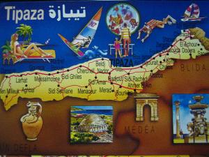 TIPAZA  Carte des Communes