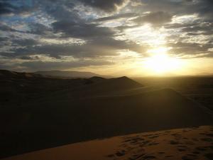 Coucher de soleil sur les dunes de Ain Sefra