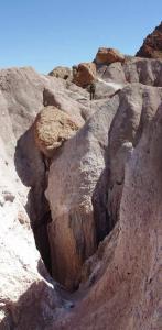 Aïn Ouarka érosion d'une formation de sel (Wilaya de Naama)