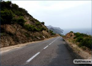 Autoroute menant à la plage Madagh (Ain Temouchent)
