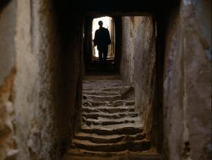 Escaliers dans une ancienne ruelle de Ghardaia
