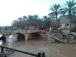 Pont Addaoud touché lors des inondation à Ghardaia