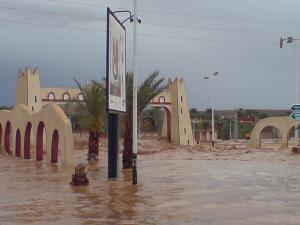 Rond-point Morakchi (Inondation à Ghardaia)