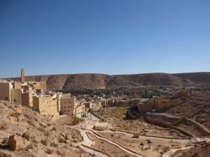 Montagnes surplombant la ville de Ghardaia