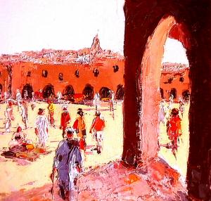 Peinture du Marché de Ghardaia
