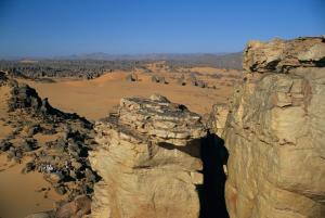 Paysage du désert d'Adrar
