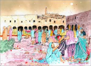 Peinture du Marché de Ghardaia
