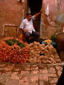 Marchand de fruits et légumes à Ghardaia
