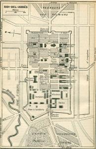 خريطة مدينة سيدي بلعباس سنة 1916