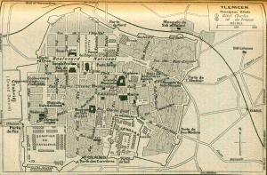 خريطة لمدينة تلمسان سنة 1916