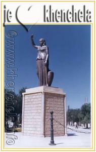 تمثال لكهينة في مدينة خنشلة