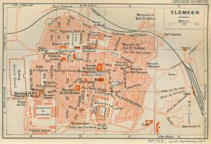 خريطة لمدينة تلمسان سنة 1937