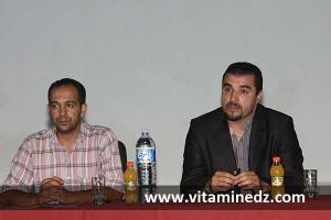Conference donnée par Hakim Miloud et Amine Boudefla cadres à la Direction de la culture