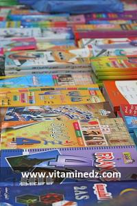 Livres pour enfants et livres scolaires algériens lors du Festival culturel local, La lecture en fête
