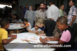 Atelier de dessin pour enfants à la bibliothèque de la wilaya de Tlemcen