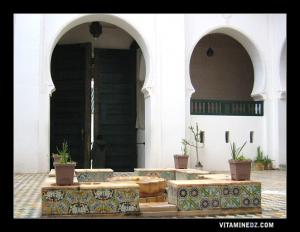 الصحن الداخلي لمسجد سيدي بومدين بتلمسان