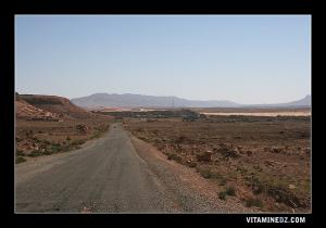 الطريق المؤدي إلى قرية العسلة (ولاية النعامة)