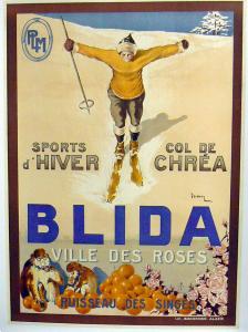 صورة إعلامية لرياضة التزحلق على الثلج بمنطقة الشريعة (ولاية البليدة)