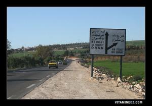 طريق بلدية الرمشي و عين يوسف أمام قرية سيدي أحمد (تلمسان)