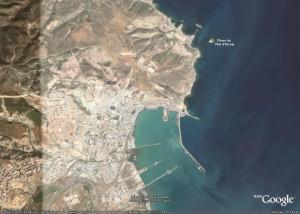 صورة فضائية لمدينة أرزيو (ولاية مستغانم)