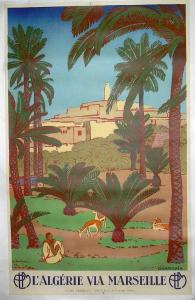 لوحة زيتية لواحة بمنطقة غرداية