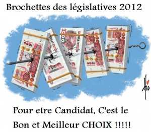 POLITIQUE : Brochettes des Eléctions législatives et locales 2012