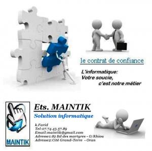 Ets.Maintik Intervien sur site, c'est du coté de chez vous